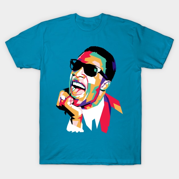 stevie wonder abstract T-Shirt by Martincreative